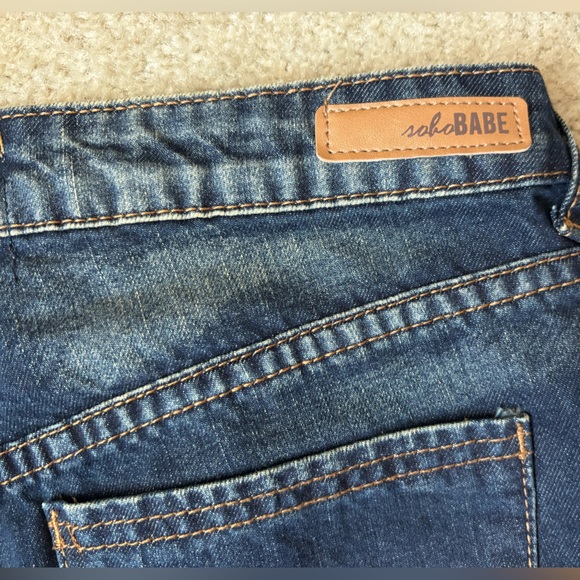Soho Babe Distressed Ankle Denim Made in the U.S. Jeans Junior’s 7 - Picture 15 of 16